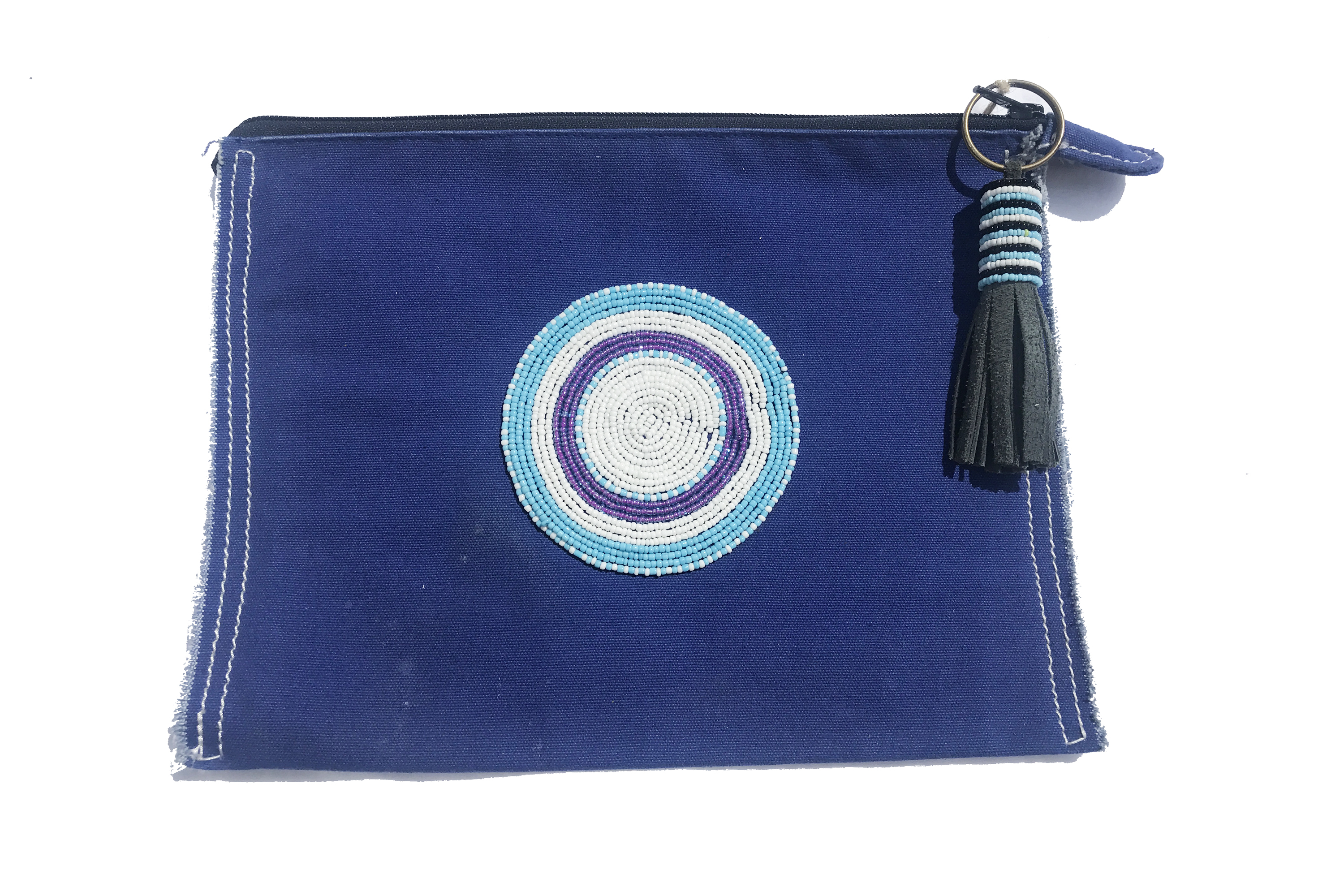 Ipad Canvas bag - royal blue-02