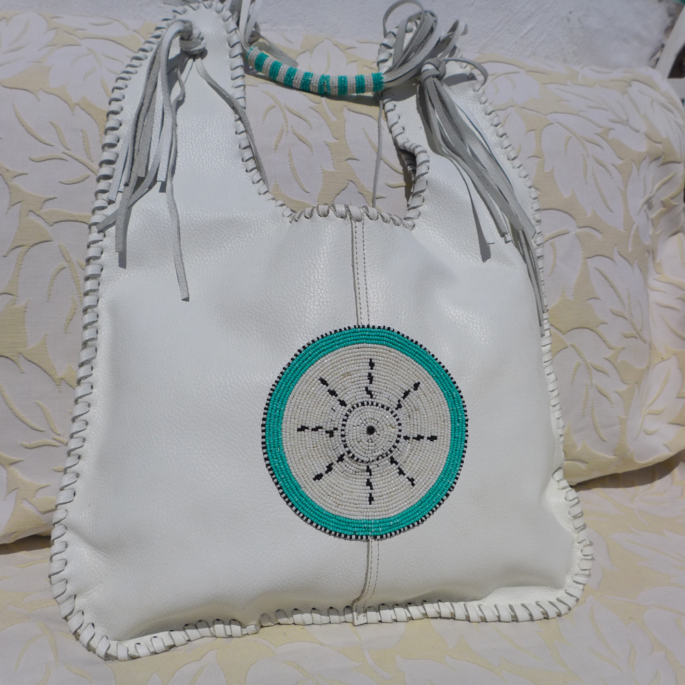 Rafiki leather bag white
