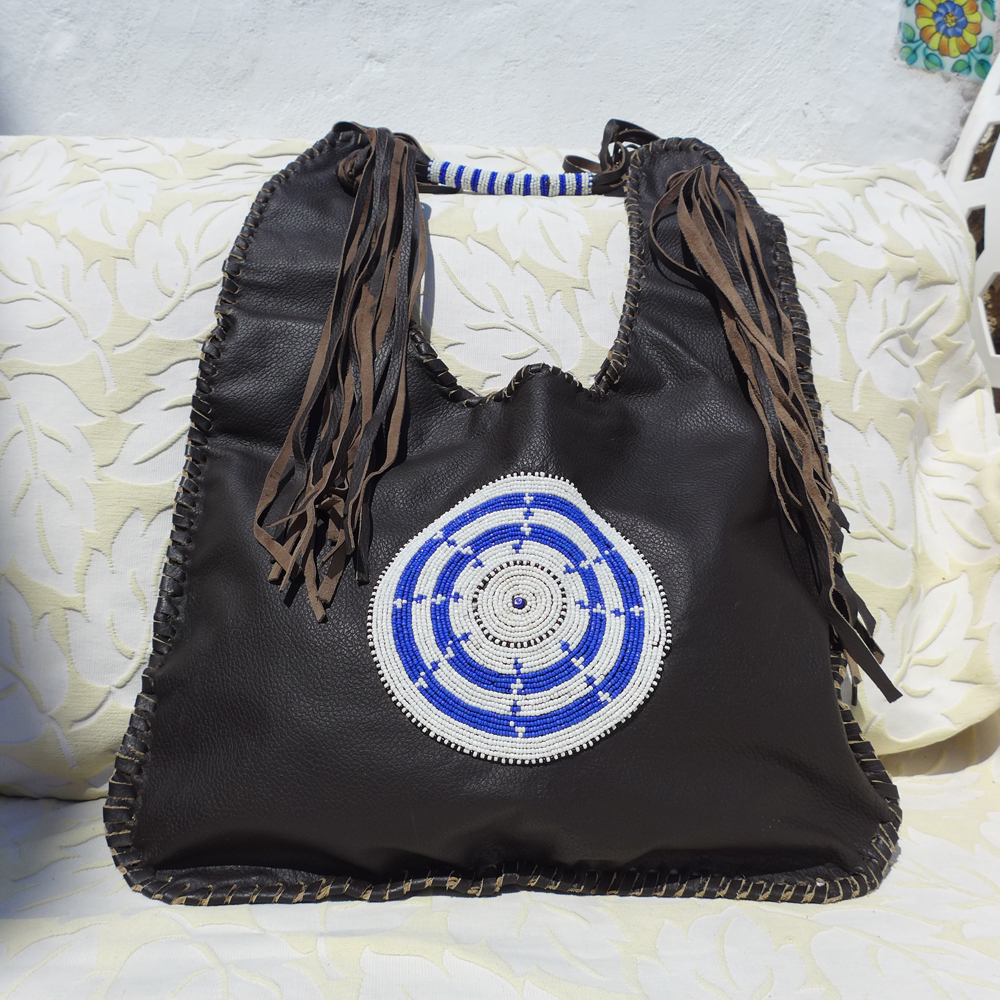 Rafiki leather bag brown - 01