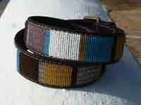Handmade Leather belt - Kelb Blue