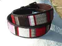 Handmade Leather belt - Kelb Pink