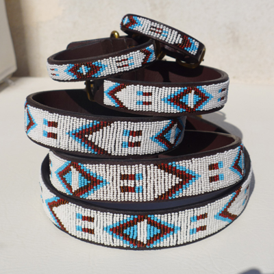 Dog Collars with Brass Buckle by Wewe Import Kenya